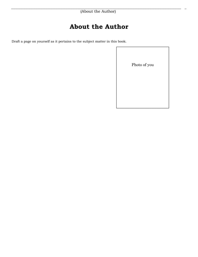 book writing layout template | PDF