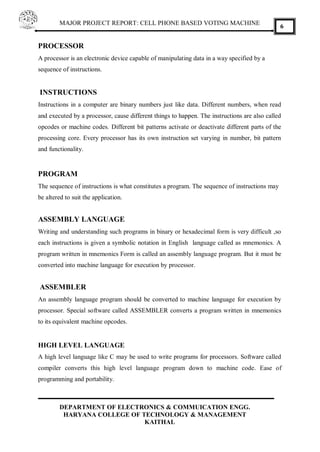 P 4812--cell phone based voting machine | PDF
