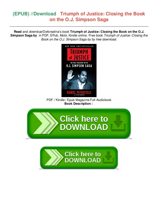 P D F Download Triumph Of Justice Closing The Book On The O J S