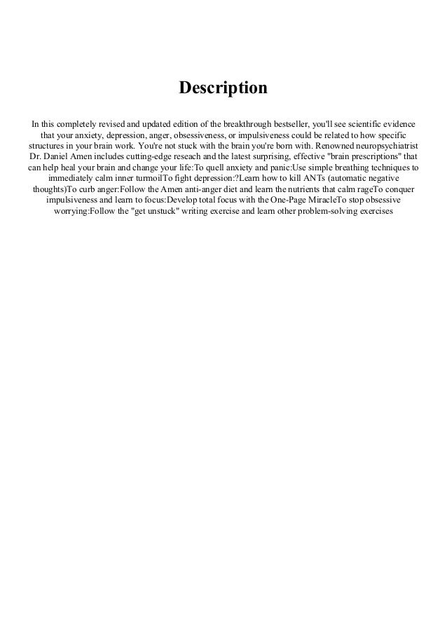 change your brain change your life pdf free download