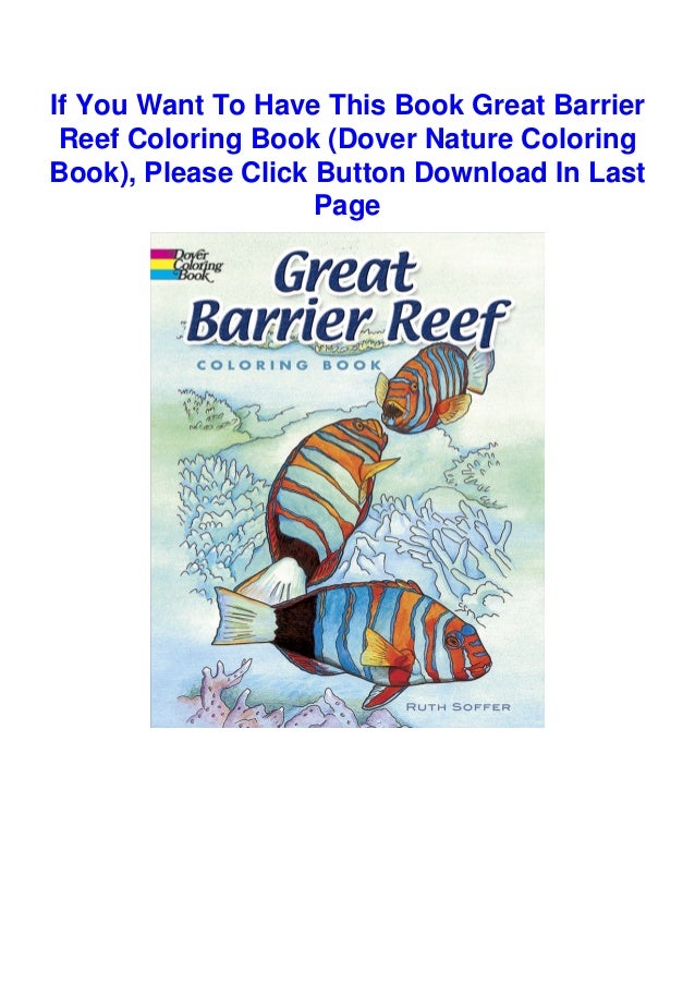 P D F File Great Barrier Reef Coloring Book Dover Nature Coloring
