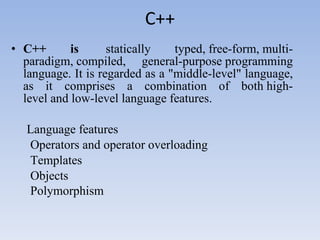 Computer Languages....ppt | Free Download