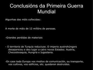 Causas da Primeira Guerra Mundial Rivalidades economicas: -Alemaña tiña un gran crecemento. - Moitos países compraban produtos alemáns. - A razón do seu crecemento é que ofrecen mellores créditos que Inglaterra o que orixina unha maior rivalidade. 
