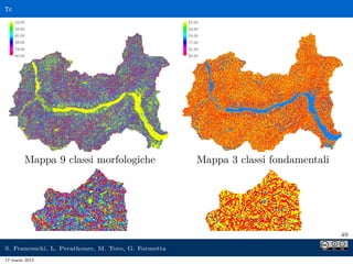 Tc




        Mappa 9 classi morfologiche                  Mappa 3 classi fondamentali




                                                                                   49

S. Franceschi, L. Perathoner, M. Toro, G. Formetta
17 marzo 2013
 