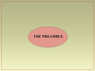 P-II Unit III (A) The Preamble & Education | PPT