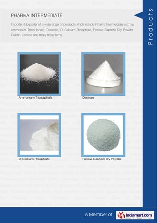 A Member of
Boron Acid Aluminum Ammonium Barium Salt Sodium
Salt Cadmium Cobalt Chromium Calcium Copper Dyes & Dyes
Interm...