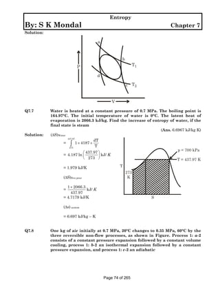 solution manual to basic and engineering thermodynamics by P K NAG 4th ...