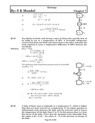 solution manual to basic and engineering thermodynamics by P K NAG 4th ...