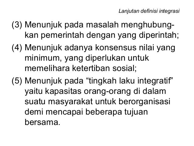 Integrasi Nasional