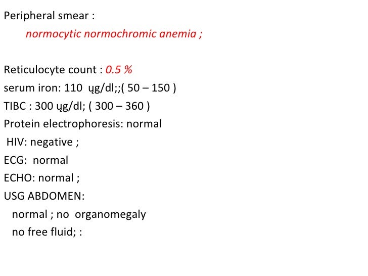 A Case Of Pure Red Cell Aplasia