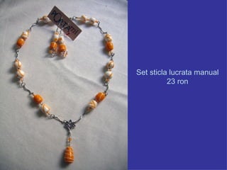 Set sticla lucrata manual 23 ron 