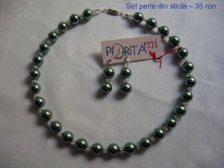 Set perle din sticla – 35 ron 
