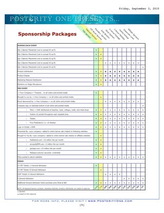 Friday, September 3, 2010



P O S TERITY O N E P RES EN TS ...




      For more info, please Visit • www.PosterityOne.com
                             [9]
 