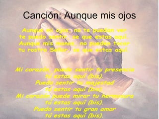 Canción: Aunque mis ojos 