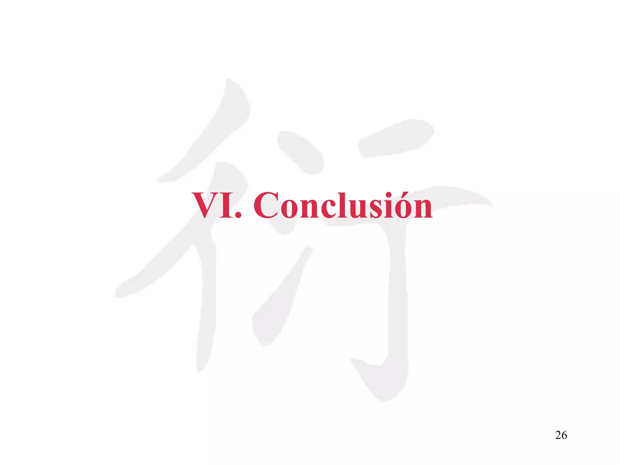 VI. Conclusión 