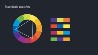 โครงสรŒางสีแบบ 3 เหลี่ยม
 