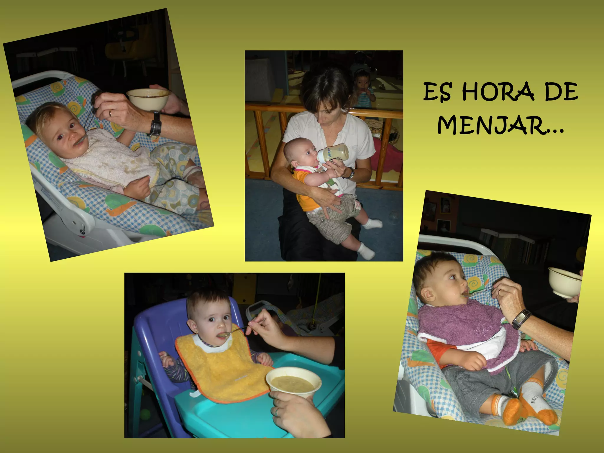 ES HORA DE
MENJAR…
 