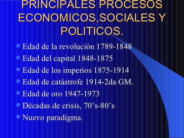 P Procesos Economicos,Sociales Y Politicos.