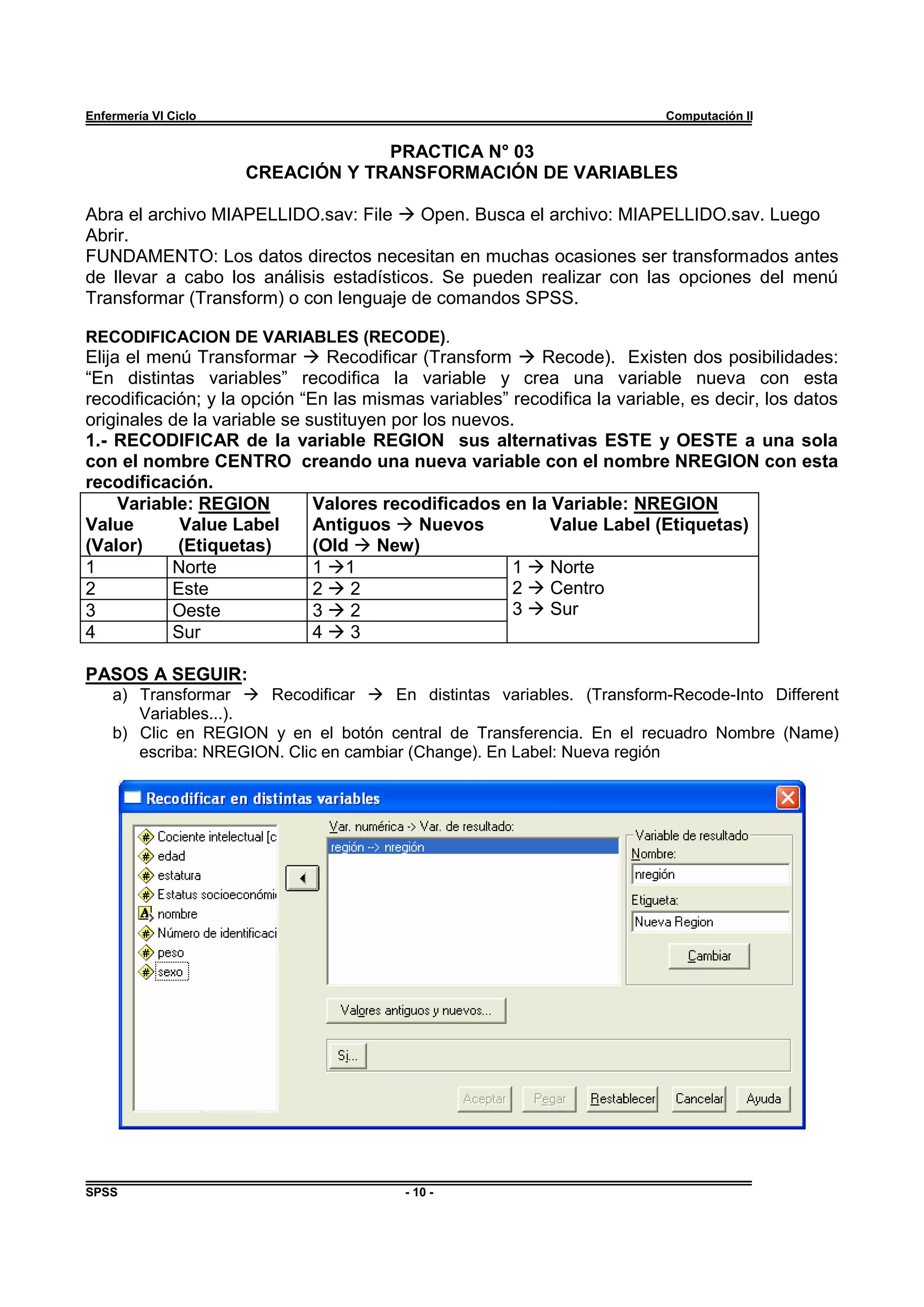 P R A C T I C A A P R S E M A N A