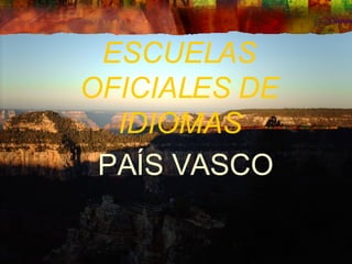 ESCUELAS OFICIALES DE IDIOMAS PAÍS VASCO 
