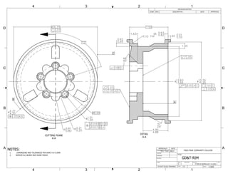 C
B
A
CUTTING PLANE
A-A
DETAIL
A-A
1234
A
B
C
D
A
B
C
D
1234
ZONE REV DATE APPROVED
REVISION HISTORY
DESCRIPTION
DO NOT SCALE DRAWING
FINISH
APPROVED
MATERIAL
APPROVALS
DRAWN
CHECKED
TITLE
CAGE CODE
SHEET
DATE
REV
SCALE
DWG NO.SIZE
NOTES:
1. DIMENSIONS AND TOLERANCES PER ASME Y14.5-2009
2. REMOVE ALL BURRS AND SHARP EDGES
P-RIM-NF-06APRIL2017 (3).DWGC
PIKES PEAK COMMUNITY COLLLEGE
C-SIZE1:1
GD&T-RIM
Nick Floyd 04/27
 