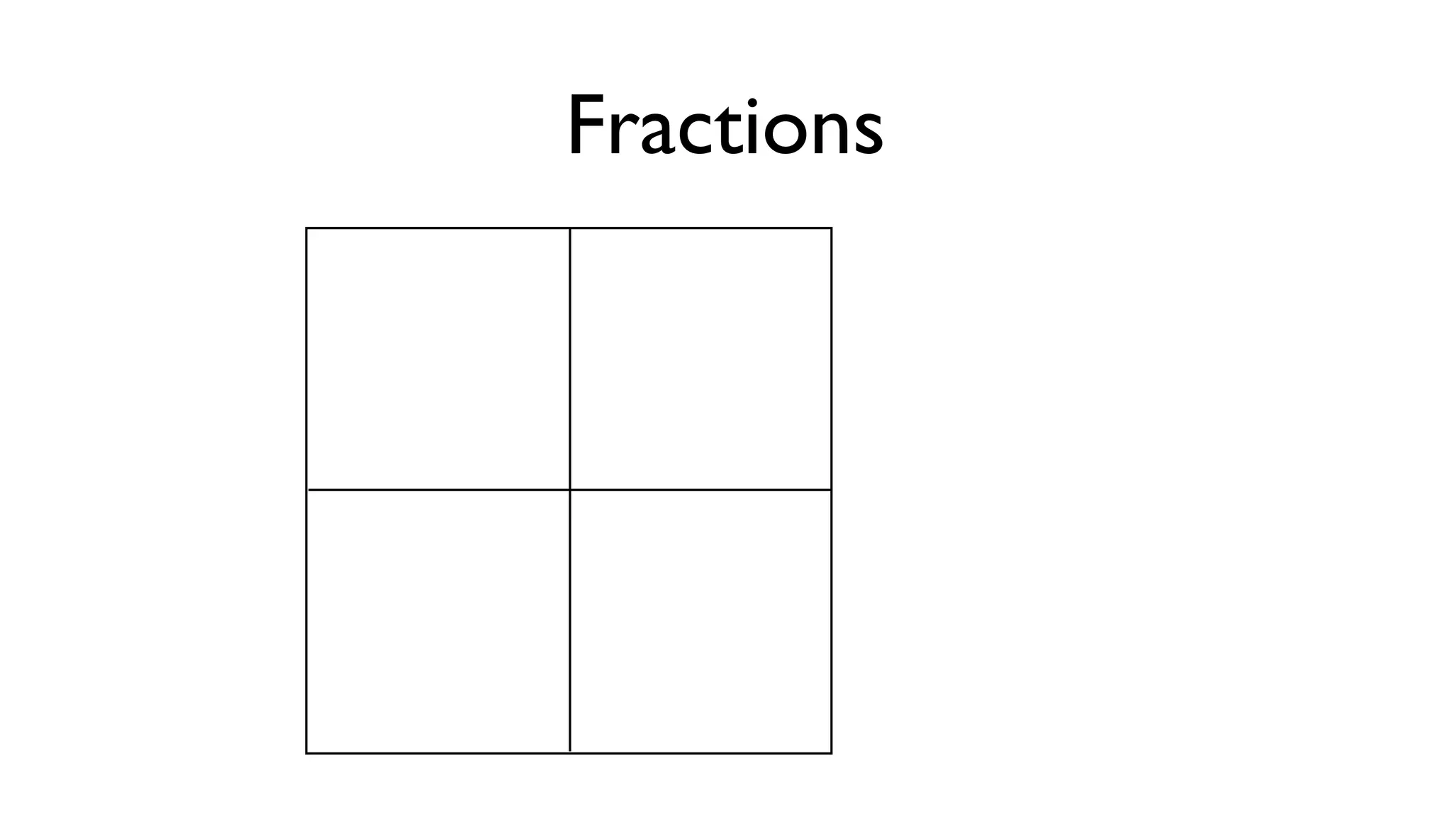 Fractions
 