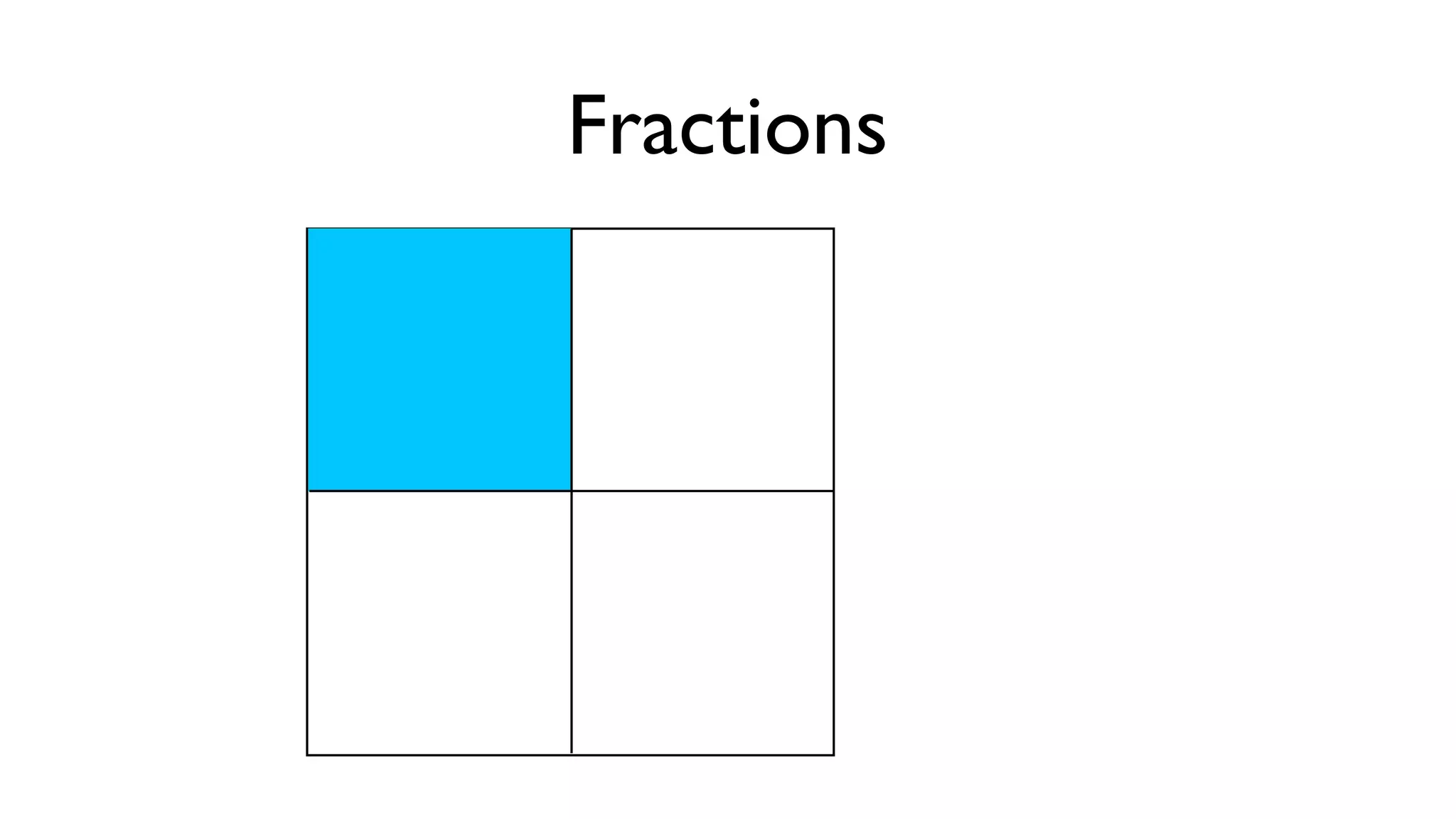 Fractions
 