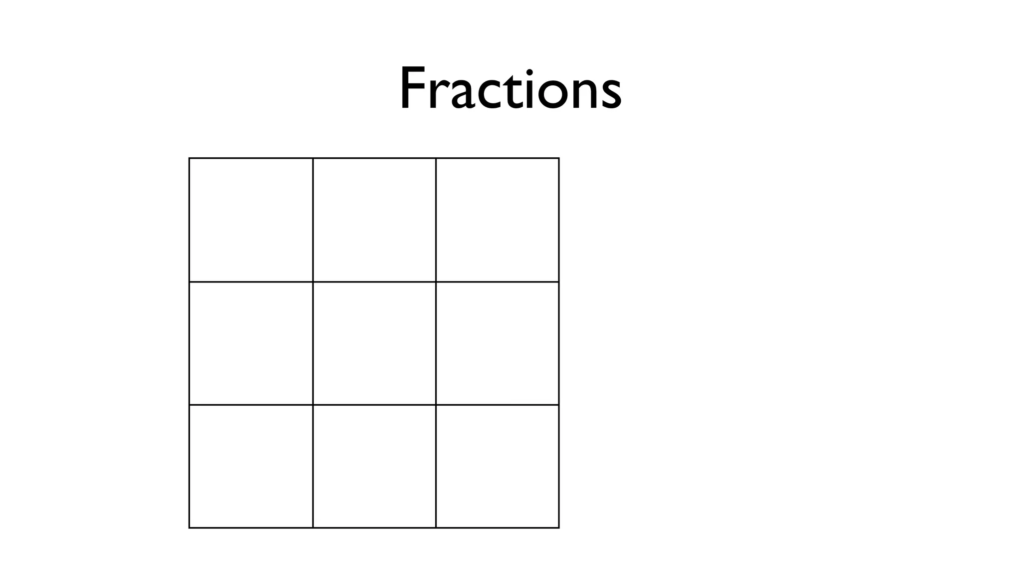 Fractions
 