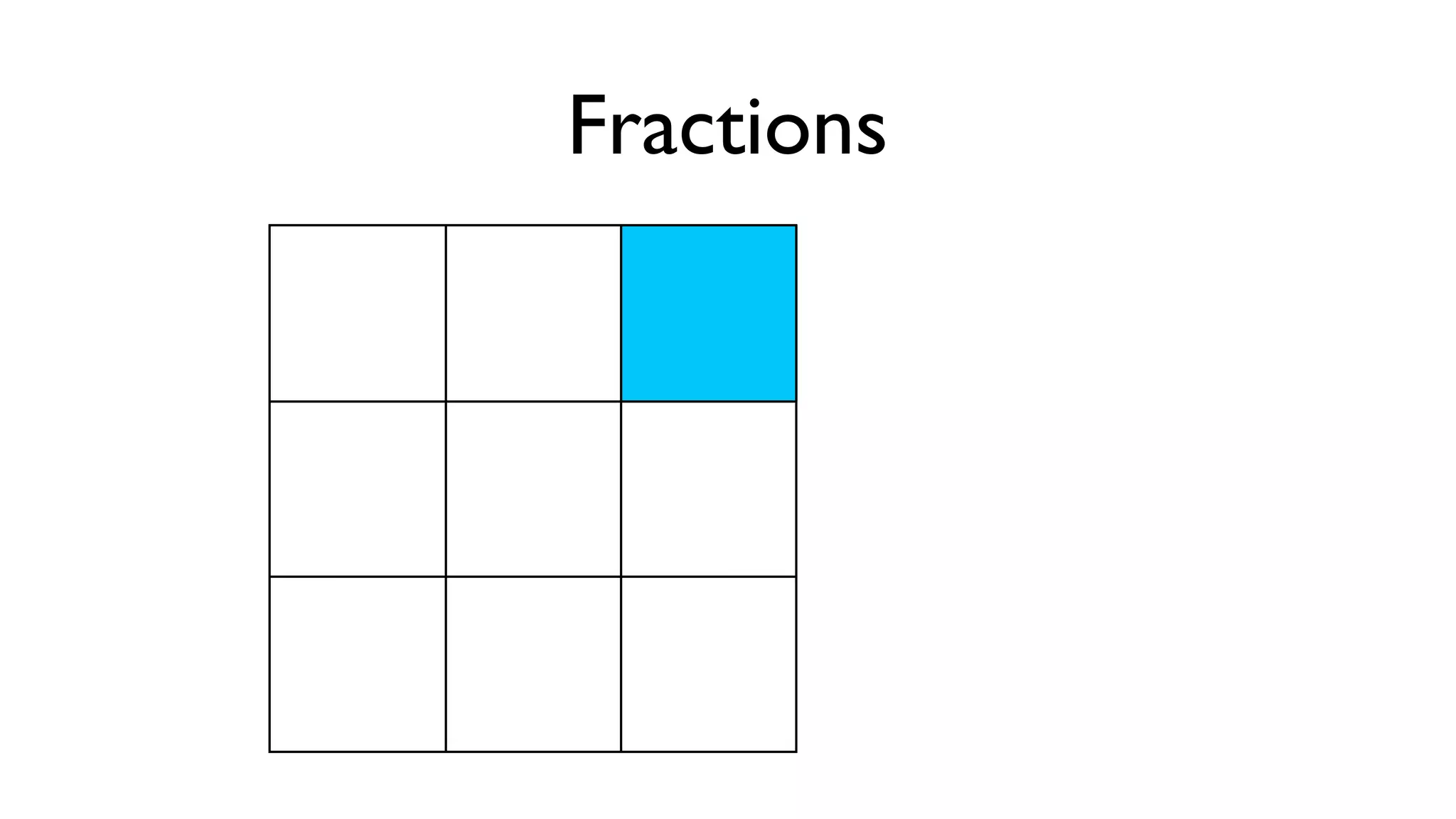 Fractions
 
