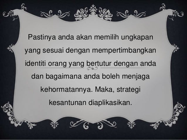 P strategi kesantunan