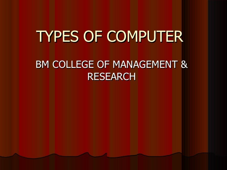 types of computer presentation in powerpoint