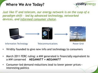 Where We Are Today?<br />Just like IT and telecom, our energy network is on the cusp of a paradigm shift – led by advanced...