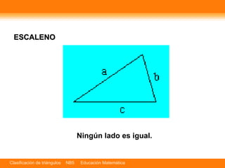 ESCALENO Ningún lado es igual. 