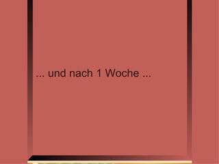 ... und nach 1 Woche ... 