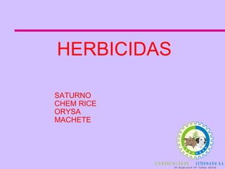 HERBICIDAS  SATURNO CHEM RICE ORYSA MACHETE 