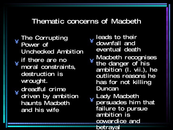 The Downside of Ambition Explored in Macbeth