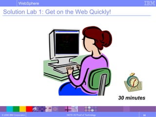 © 2006 IBM Corporation
WebSphere
HATS V6 Proof of Technology 55
Solution Lab 1: Get on the Web Quickly!
30 minutes
 