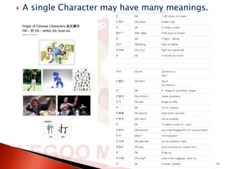 

A single Character may have many meanings.

Presented by LegooMandarin.com

11

 