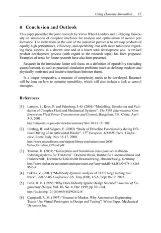 Using Dynamic Simulation in the Development of Construction Machinery | PDF