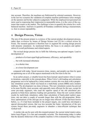 Using Dynamic Simulation in the Development of Construction Machinery | PDF