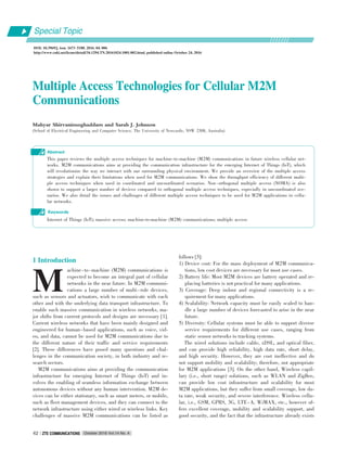 Multiple Access Techniques for 5G | PDF