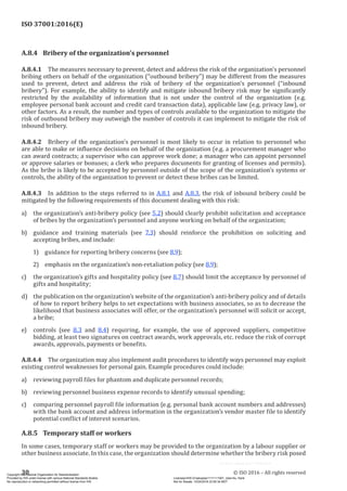 Iso 37001 Checklist.pdf ISO 37001 Anti-bribery management systemsStandard Document | PDF