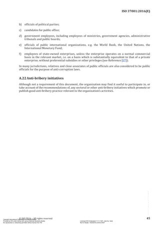 Iso 37001 Checklist.pdf ISO 37001 Anti-bribery management systemsStandard Document | PDF