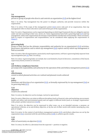 ISO 37001 Anti-bribery management systemsStandard Document | PDF