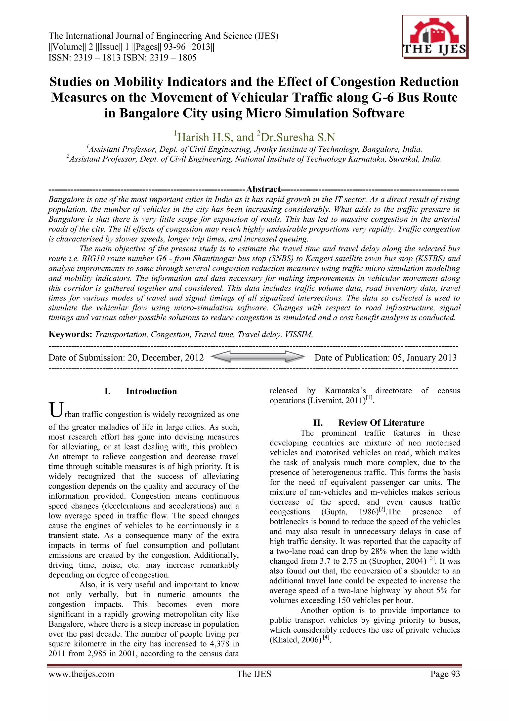 The International Journal of Engineering and Science (The IJES) | PDF