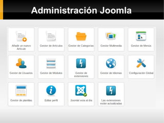 Administración Joomla
 