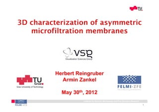 MicroPES®2F




Herbert Reingruber
  Armin Zankel

  May 30th, 2012
          Institute for Electron Microscopy and Fine Structure Research
                                                                          1
 