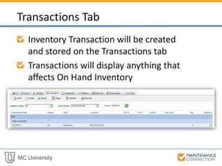 MC University
Select Rule to open dialog
Specify type of message, Recipients and
more
Notification Rules (cont’d)
 