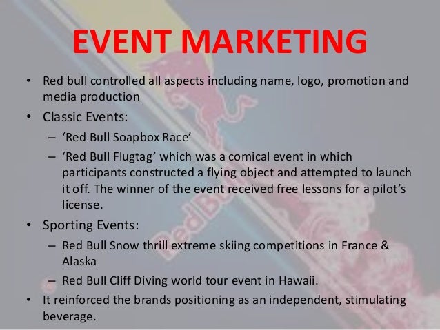 red bull marketing strategy india Event and sports sponsorship have been key elements of red bull’s marketing strategy for many years indeed, the brand has achieved a remarkable global success due. red bull marketing strategy india Event and sports sponsorship have been key elements of red bull’s marketing strategy for many years indeed, the brand has achieved a remarkable global success due.