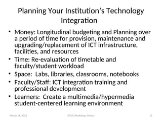 Effective Pedagogical Integration of ICTs in Education: Strategies and ...